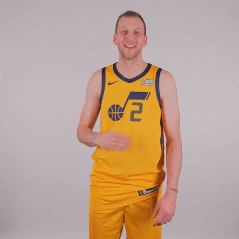 Joe Ingles Kiss GIF by Utah Jazz