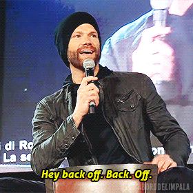aborddelimpala jared padalecki back off aborddelimpala jib GIF