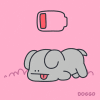 toffersdoggo tired monday sleepy sick GIF