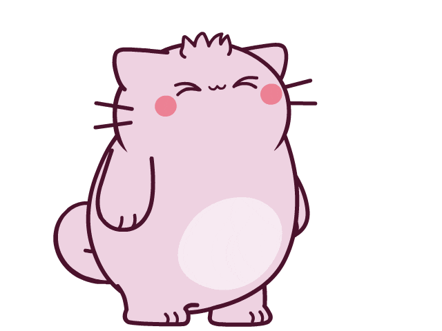 Cat Love Sticker by Pembe