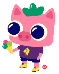 Summer Pig Sticker by Ainara GM