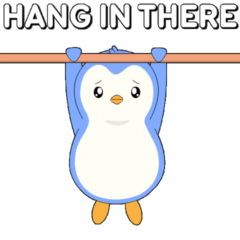 You Got This Never Give Up Sticker by Pudgy Penguins