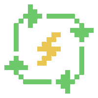 Power Go Green Sticker