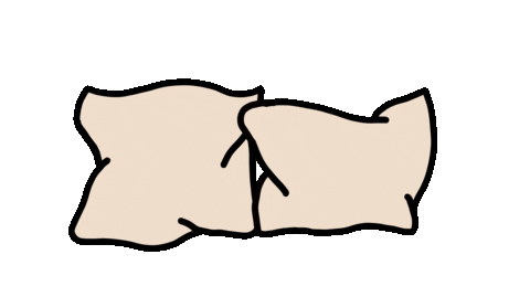 sleep pillow Sticker by In Bed With Betty