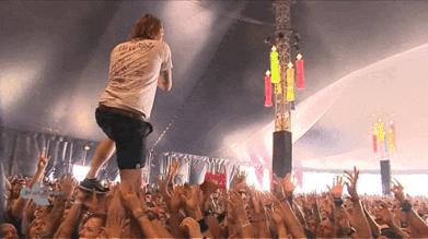 Dave Grohl Drinking GIF