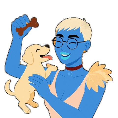 Puppy Love Wow Sticker by World Of Women