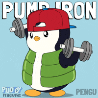 Workout Working Out GIF by Pudgy Penguins