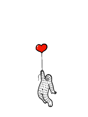 Heart Balloon Sticker by Frank Ape