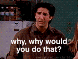 Sad Ross Geller GIF