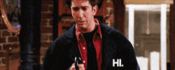 friends hi depressed ross friends tv GIF