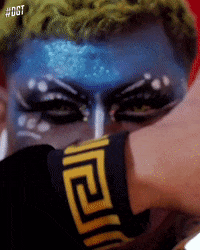 dominicanasgottalent face makeup arte drag GIF