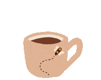 Coffee Fall Sticker
