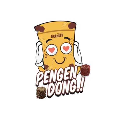 Krenies giphyupload cinta enak mau Sticker