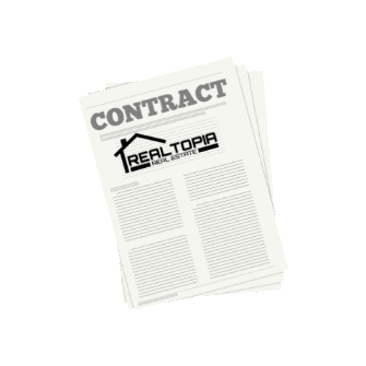 Pending Under Contract Sticker by Realtopia Real Estate