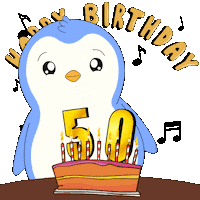 Happy Birthday Party Sticker by Pudgy Penguins