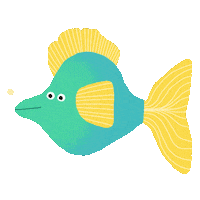 Big Fish Swimming Sticker by ed_illustrates