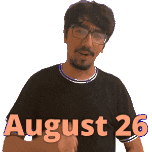 August 26 Sticker