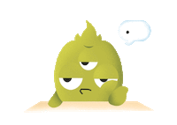 bored monster Sticker