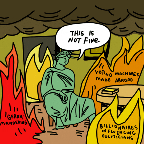 This Is Fine Statue Of Liberty GIF by Creative Courage