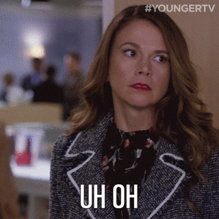 scared tv land GIF by YoungerTV