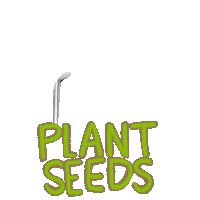 grow plant seeds Sticker by Sarah The Palmer