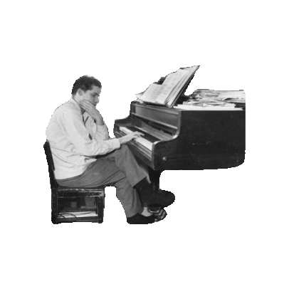 glenngould thinking piano classical classical music Sticker