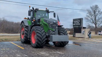 Michigan Students Take Part in 'Drive Your Tractor to School Day'