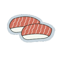 kpham21 sushi salmon sushi kpham salmon nigiri Sticker