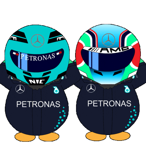 Penguin F1 Sticker by Abster