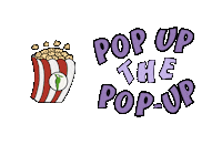 Pop-Up Popcorn Sticker by frausturm