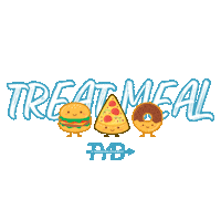 Pizza Burger Sticker by TYBNow