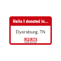 LifelineBloodServ  Sticker
