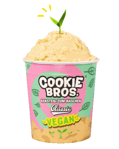 Vegan Keksteigzumnaschen Sticker by Cookie Bros