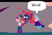 dishbug monster attack whoa scare GIF