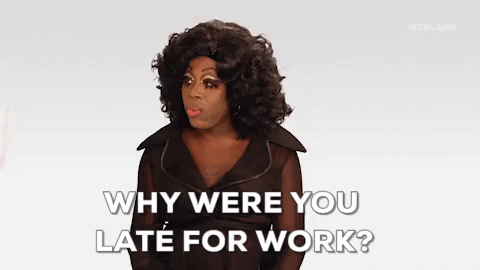 trixie and katya late for work GIF by THE TRIXIE & KATYA SHOW