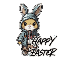 Bunny Easter Sticker by hashtagvector