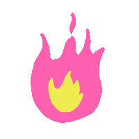 Los Angeles Fire Sticker by Derek Hunten