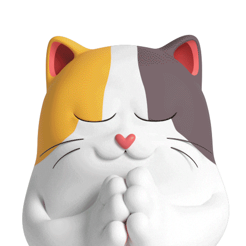 Cat Bless Sticker by Liberty Cats Emojis