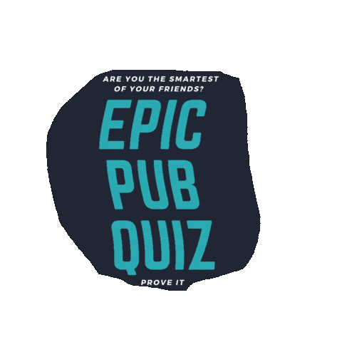 EpicPubQuiz giphygifmaker trivia radiant anaheim Sticker
