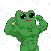 Well Done Frog Sticker by fwogs