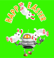 HannahtheSpanner easter happy easter juggling easter bunny GIF