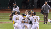 Happy Major League Baseball GIF by Oakland Athletics