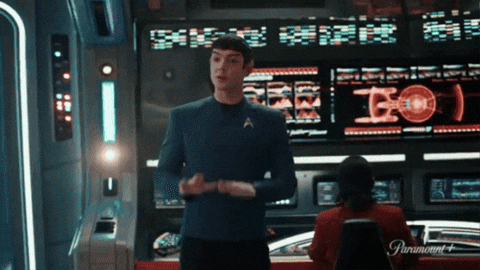 xandara giphygifmaker rainbow star trek spock GIF