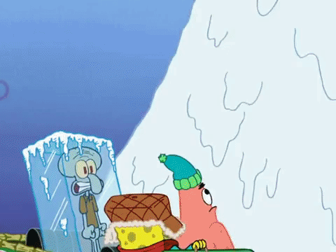 season 8 frozen face-off GIF by SpongeBob SquarePants