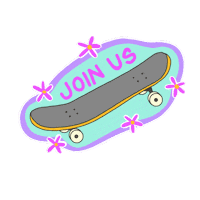 Skate Join Us Sticker