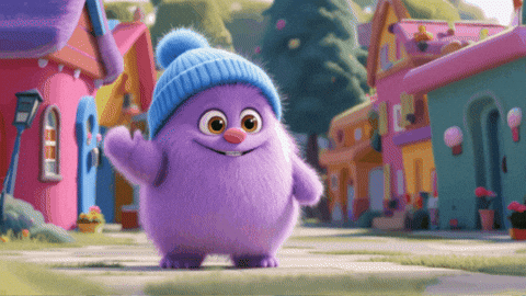 Fuzzlets giphygifmaker hello hi wave GIF