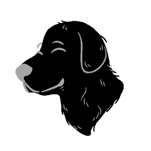 Black Dog Sticker by GoodDogAutism