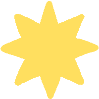 Star Amarela Sticker