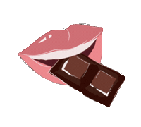 Chocolate Eating Sticker