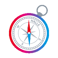 Travel Time Sticker by Stadtmarketing Halle (Saale)